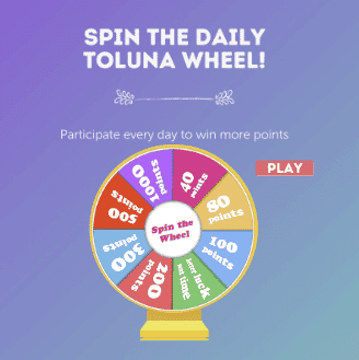 toluna wheel spin