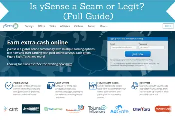is ysense a scam review header