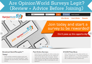Are Opinionworld Surveys Legit Review Advice Before Joining - opinionworld review header