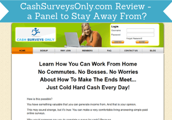 CashSurveysOnly.com Review – a Panel to Stay Away From?