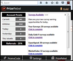 prizerebel browser extension