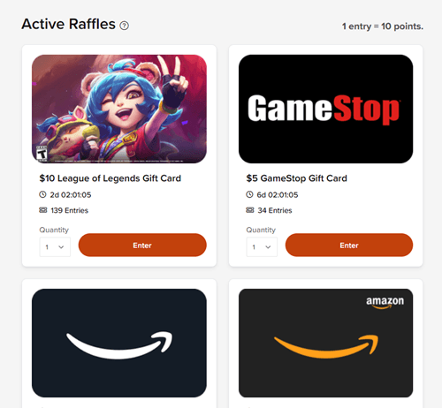 raffles of prizerebel