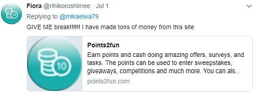twitter spam comment