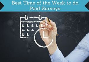 best time of the week to do paid surveys