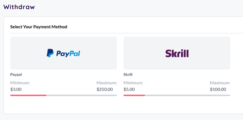 payout options of rewardingways