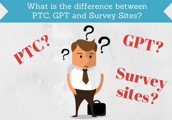 difference between gpt ptc and survey sites