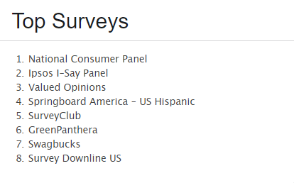 isurveyworld top surveys