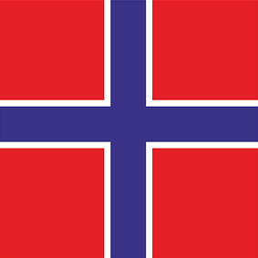 norway flag button