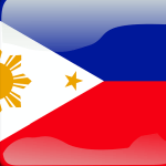 philippines flag button