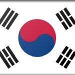 south korea button flag