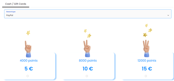 payout method of hiving surveys