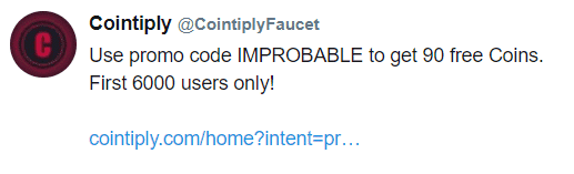 cointiply promo code example