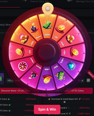 cointiply spin the wheel