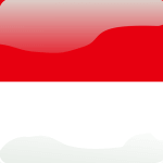 indonesia button flag