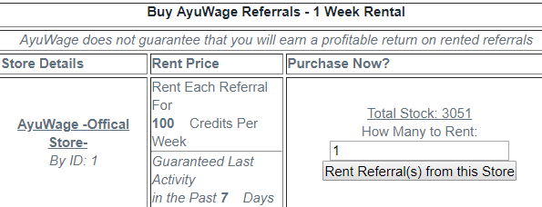 rent referral on ayuwage