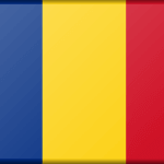 romania flag button