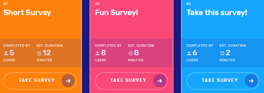 survey time survey examples