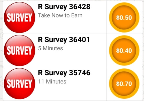 quick dollar app survey examples