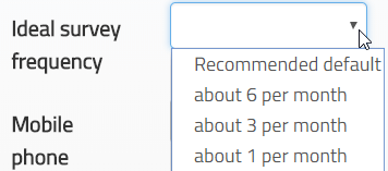 survey frequency on panel champ