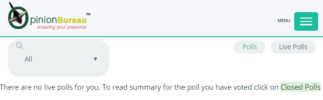 live polls on opinion bureau