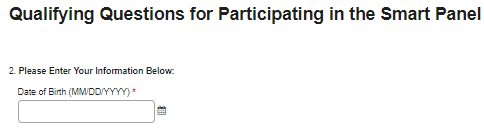 qualifying survey for smart panel