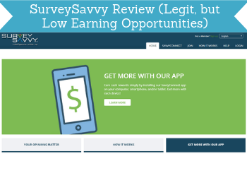 Surveysavvy Review Legit But Low Earning Opportunities - 