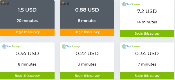 ebuno surveys examples