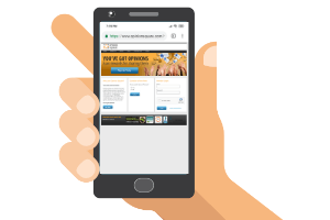 mobile with opinionsquare website
