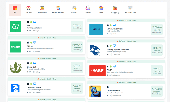 paid offers of branded surveys