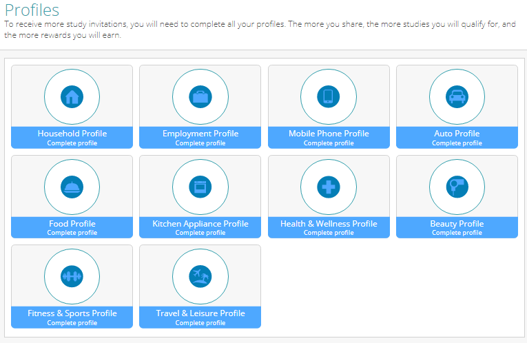 profile setup for productreportcard