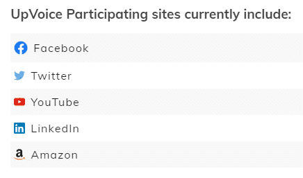 UpVoice participating earning sites