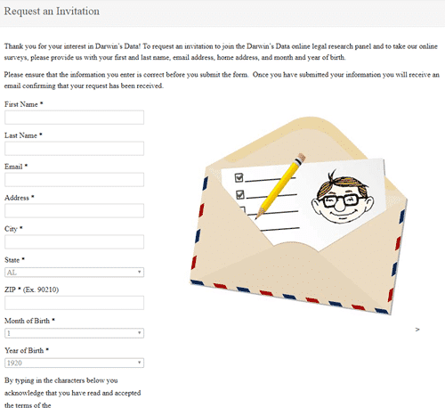 darwins data registration