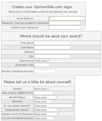 opinionsite registration
