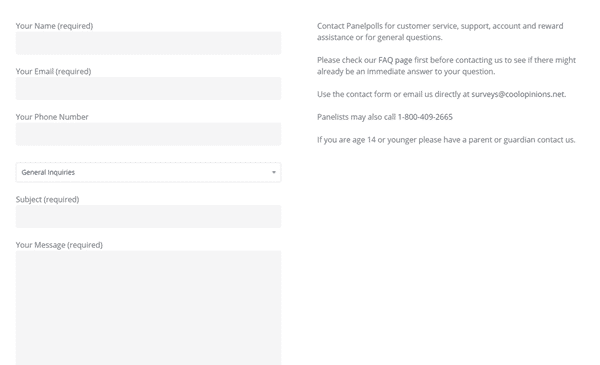 panelpolls focus contact form