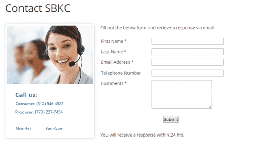 small business knowledge center contact form