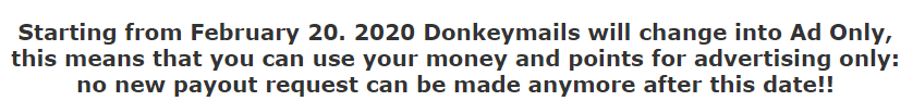 DonkeyMails payout methods
