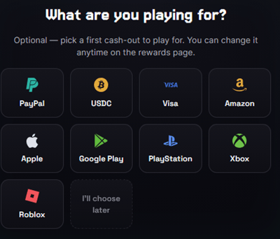 payout of rewardxp