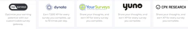 reward xp paid surveys examples