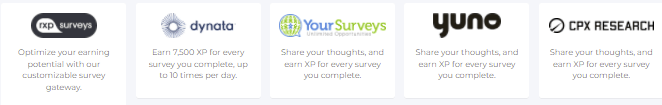 reward xp paid surveys examples