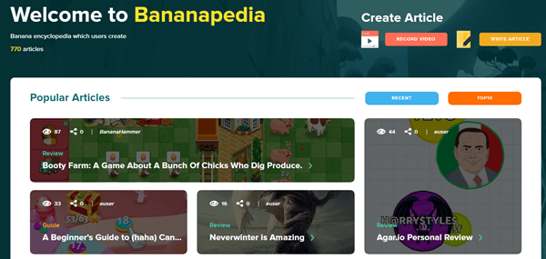 bananatic bananapedia