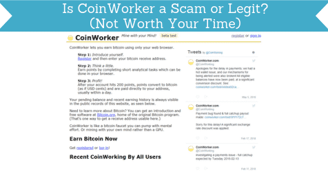 Is CoinWorker a Scam or Legit? (Not Worth Your Time)