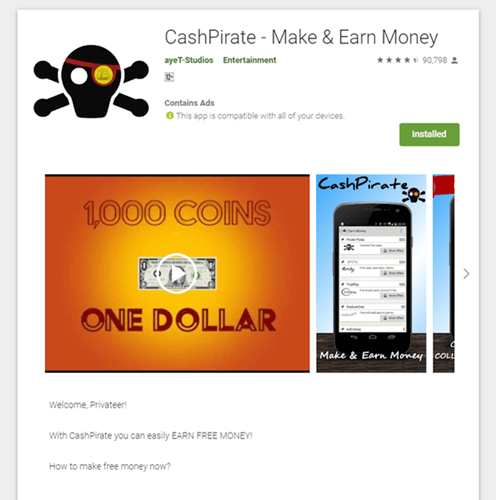 cashpirate mobile app