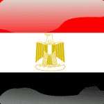 egypt flag button