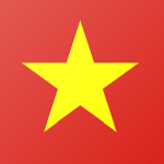 vietnam flag button