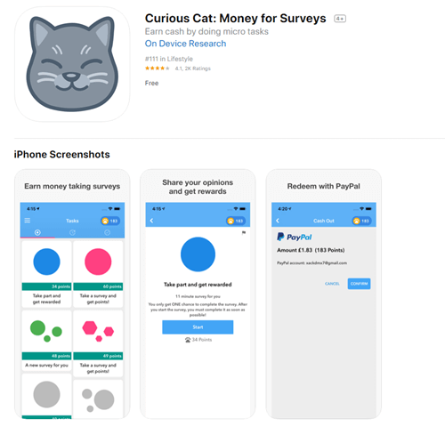 curious cat mobile app