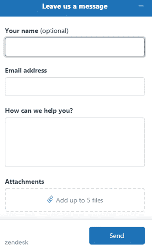 drop contact form