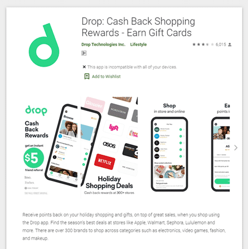 drop mobile app