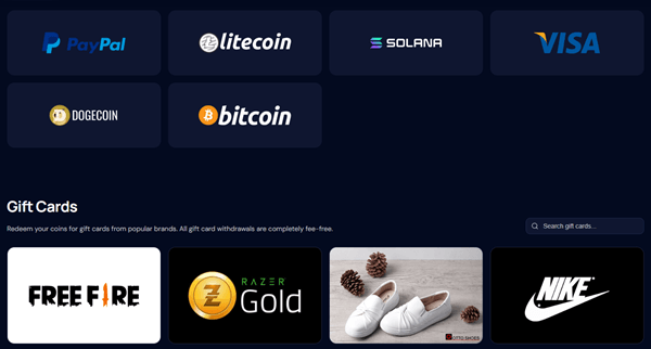 gain gg payout