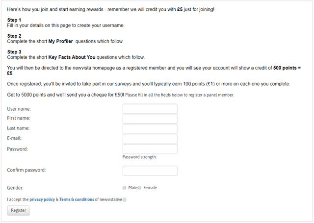 newvista registration