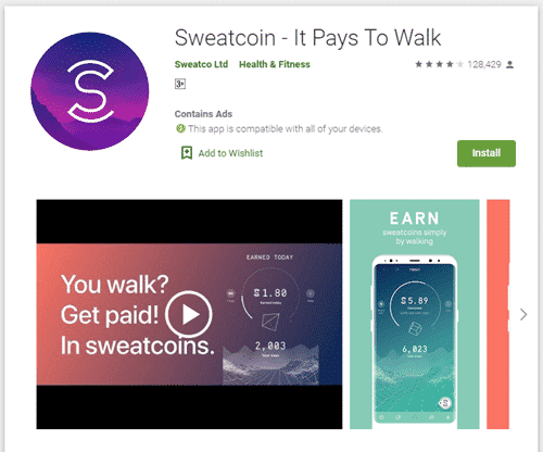 sweatcoin app